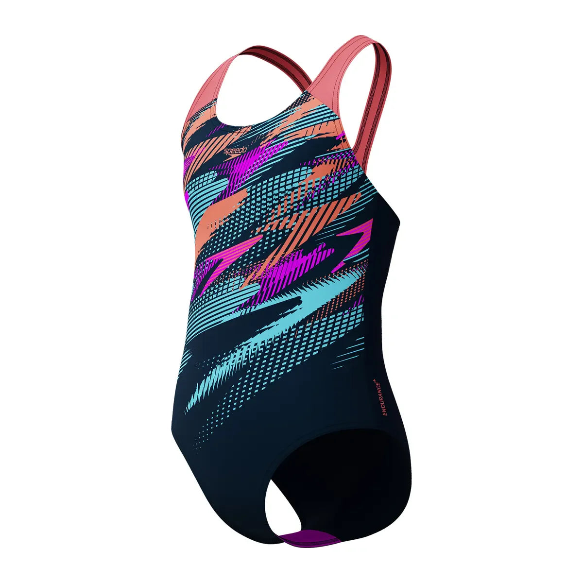 Speedo Girls Digi Placement Splashback Blue